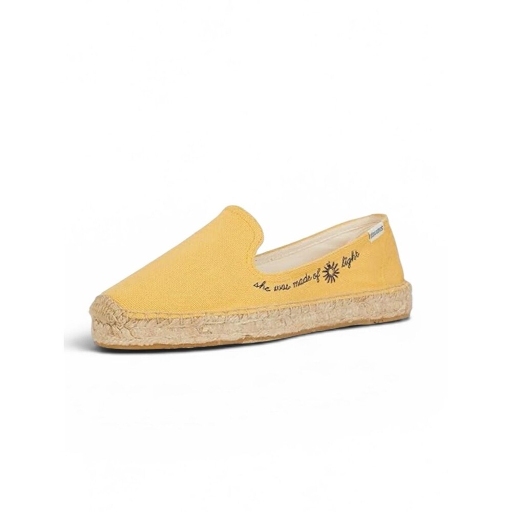Soludos Yellow Canvas Espadrille Flat